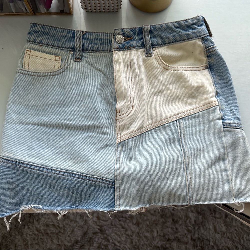 PacSun Light Blue Denim Skirt